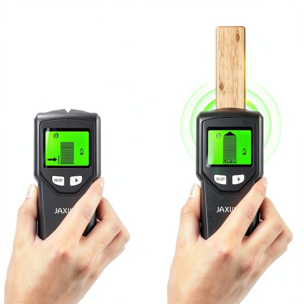 JAXWQ Stud Finder Metal Wood AC Wire Detection Black Seaweed-3