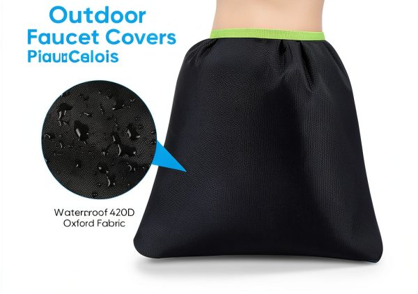 Hometopia Outdoor Faucet Covers Freeze Protection Hook Loop-1