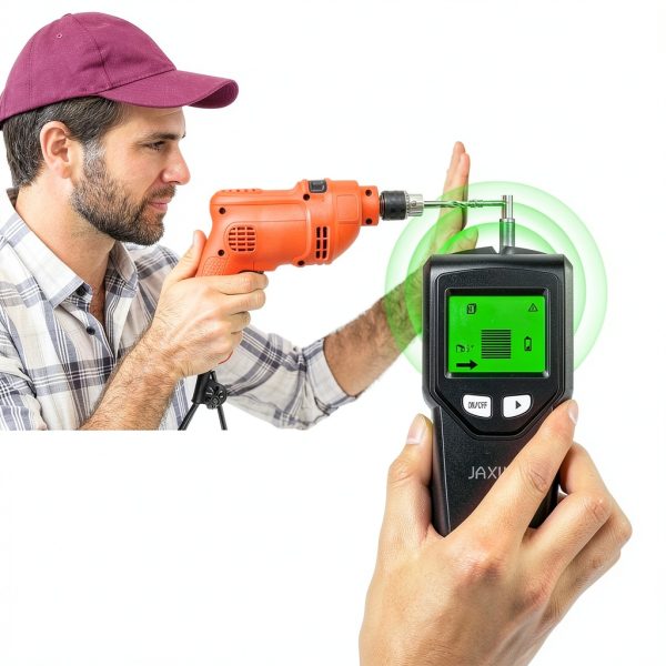 JAXWQ Stud Finder Metal Wood AC Wire Detection Black Seaweed-4