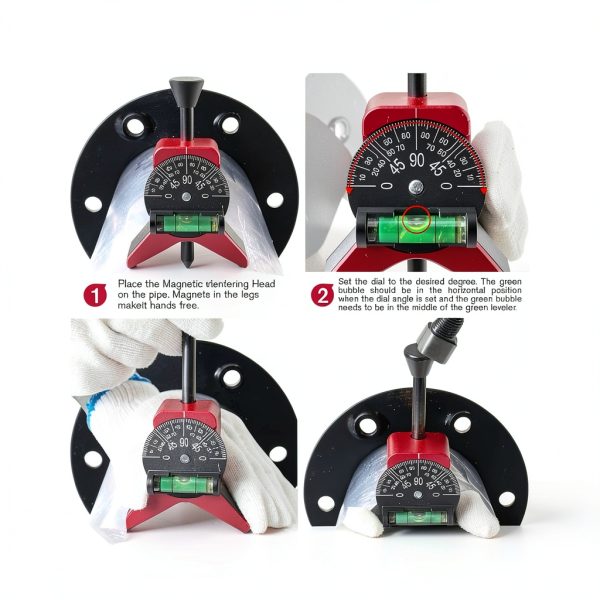 Anblak Pipe Locator Magnetic Grip Y-Shape Aluminum Tool-6