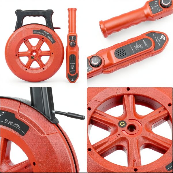 Xeoca Pipe Locator Waterproof ABS Probe USB Charging Blue-3