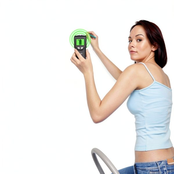 JAXWQ Stud Finder Metal Wood AC Wire Detection Black Seaweed-6