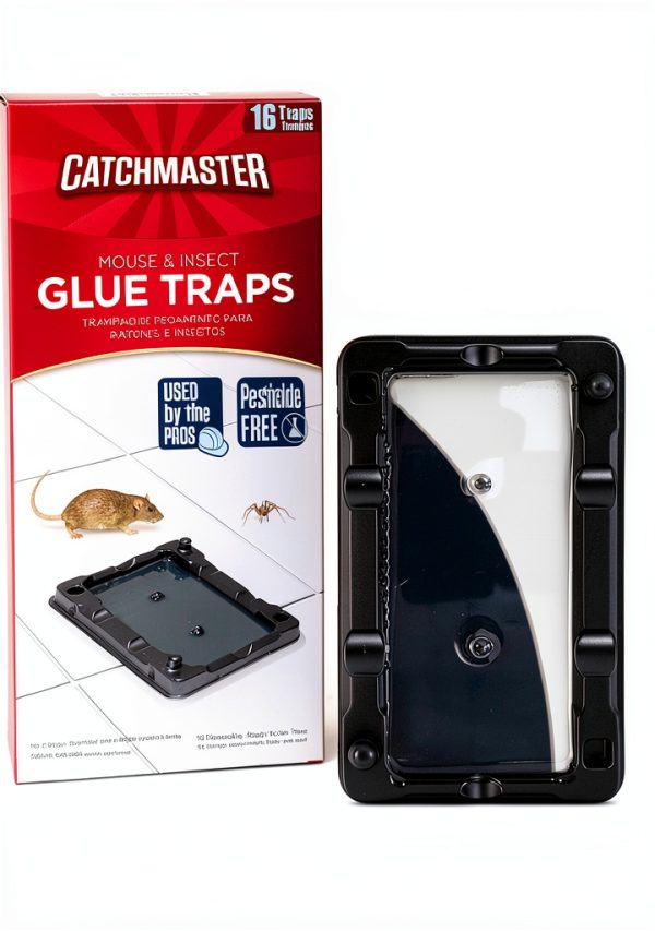 Catchmaster Glue Traps Mouse Insect Pest Control Black-0