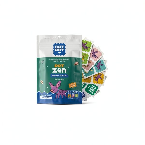 Pet Zen Calming Patches for Dogs by NATPAT – Anxiety Relief 24 Patches-1