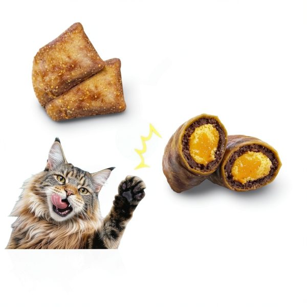 Cat Calming Treats YOTANGO 500 Crunchy Chicken Chews for Stress-3