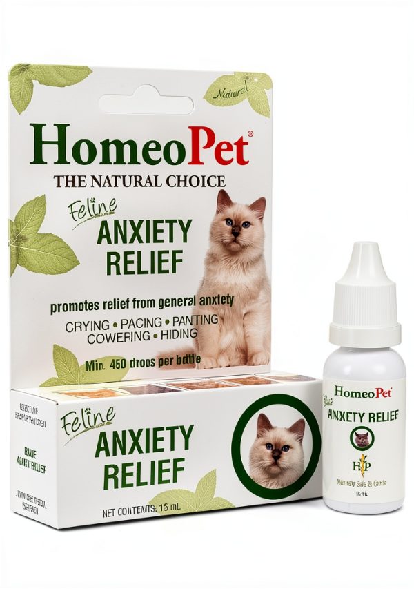 HomeoPet Feline Anxiety Relief Natural Stress Support for Cats 15ml-0
